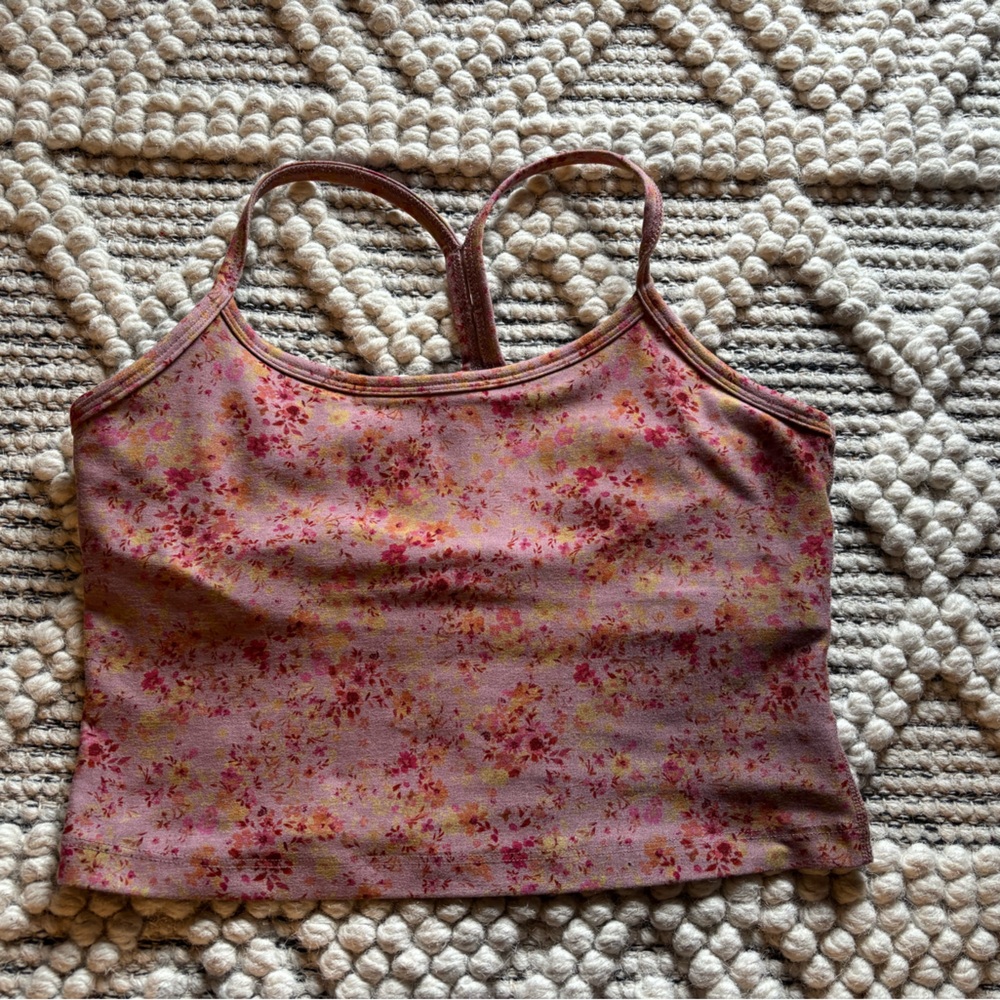 SOLD •Beyond Yoga•  Pink Floral Tank Top and legging set